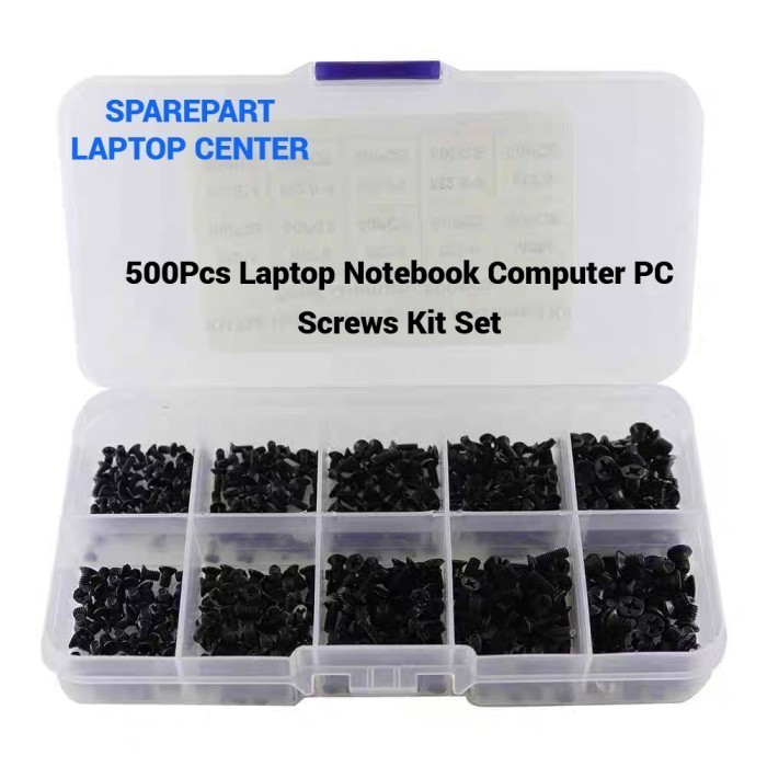 Baut Laptop Computer Notebook Repair Screws Kit 500pcs M2 M2.5 M3