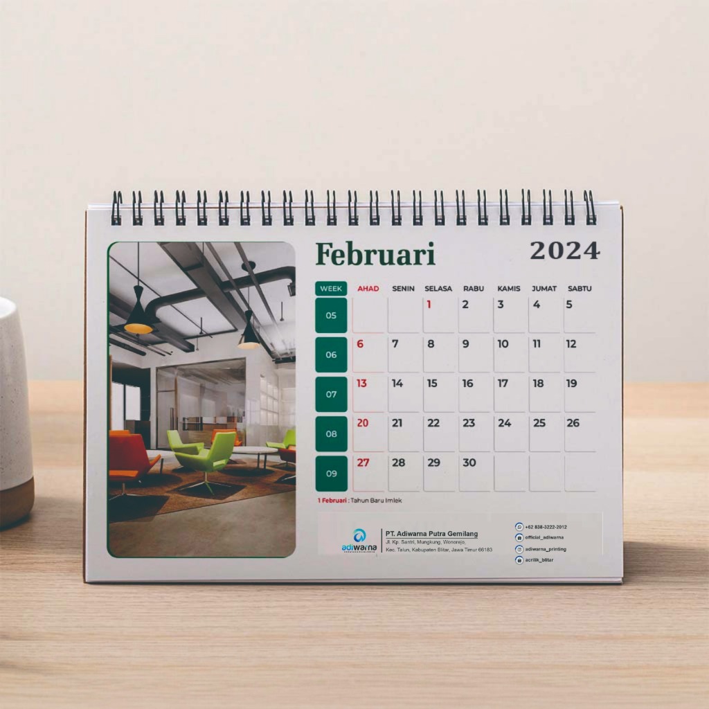 

KALENDER DUDUK | custom SISIPAN | SOUVENIR KALENDER DUDUK | KALENDER MEJA