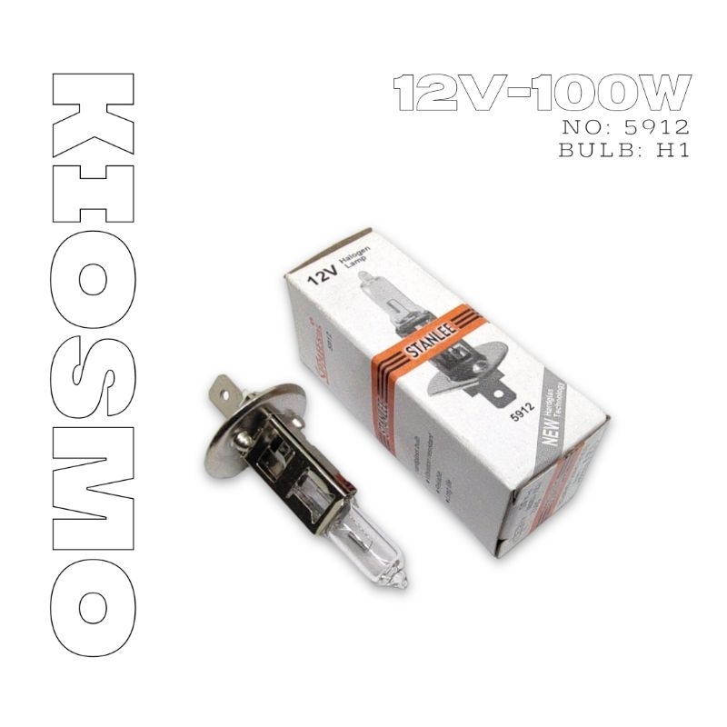 Bohlam Halogen H1 12V 100W Stanlee Star