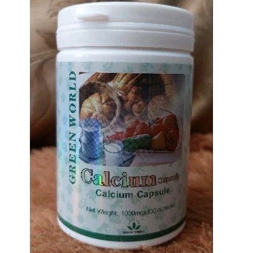 CALCIUM CAPSULE GREEN WORLD ORIGINAL - OBAT OSTEOPOROSIS- TULANG KEROPOS- PENGAPURAN- PENINGGI BADAN