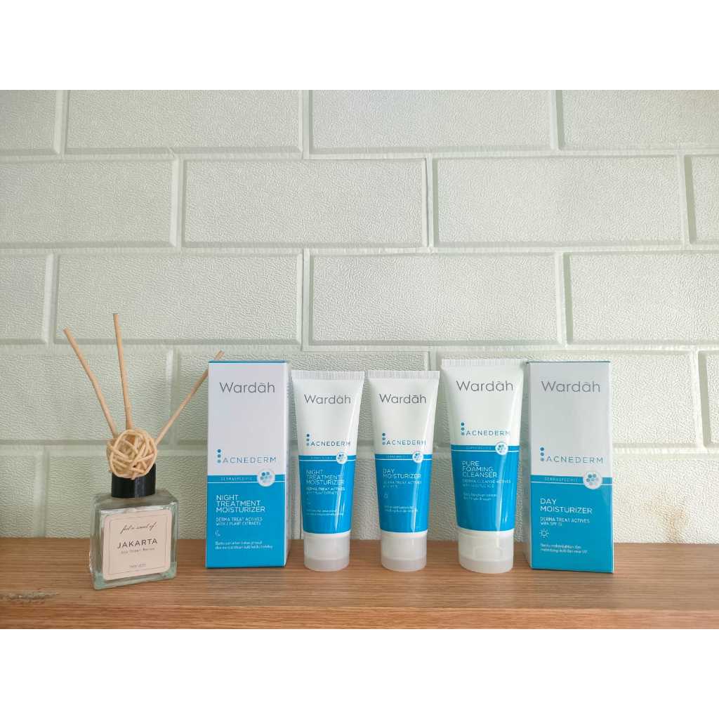 Wardah Acnederm Paket 3 Pcs - Skincare Kulit Jerawat