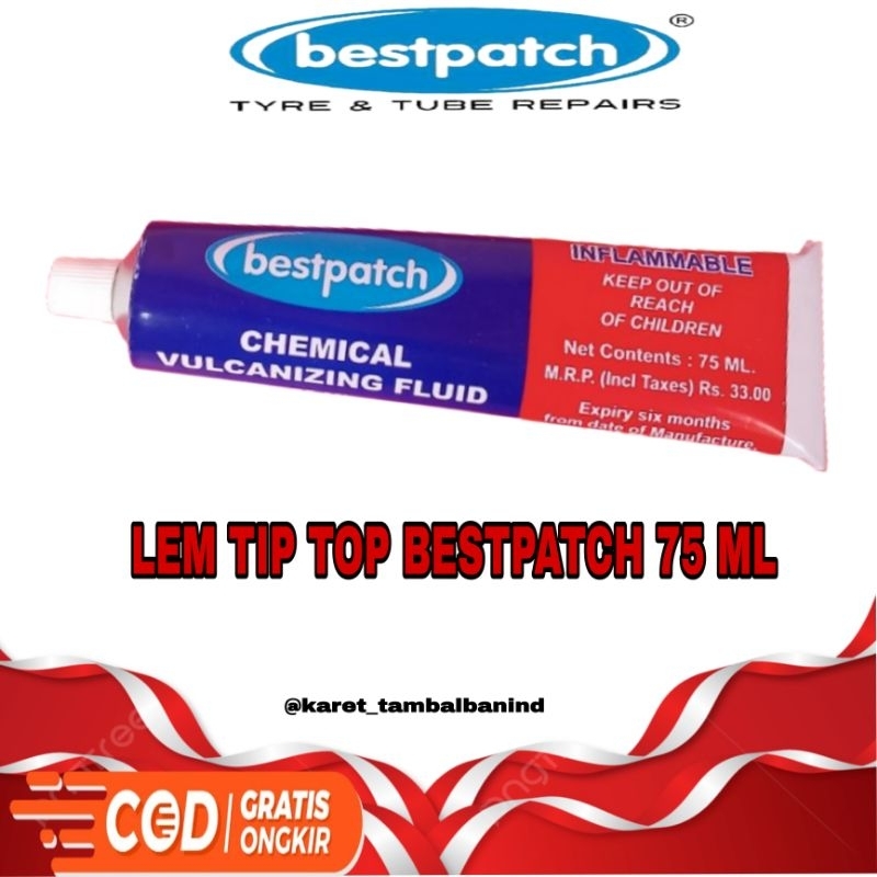 Lem Tambal Ban Dalam Dan Luar/lem tip top  - Bestpatch 75ml