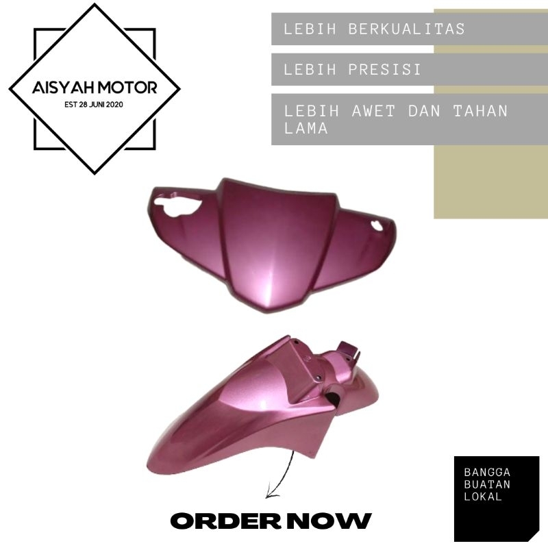 Cover Bodi Batok Depan Spakbor Depan Honda Vario 110 CW Warna Pink
