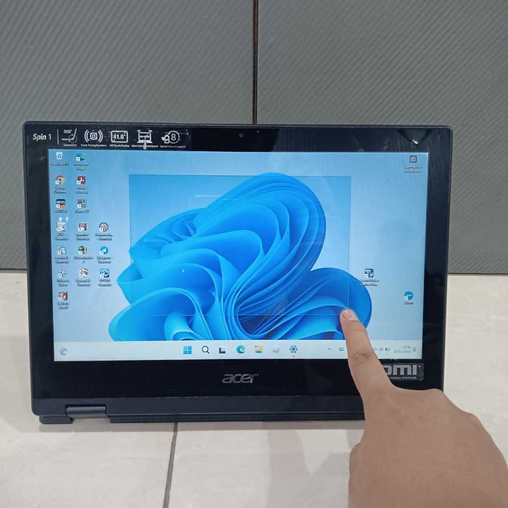 Notebook Acer Spin 1 SP111-33 Celeron-N4020 Ram 4/128Gb (Touchscreen)