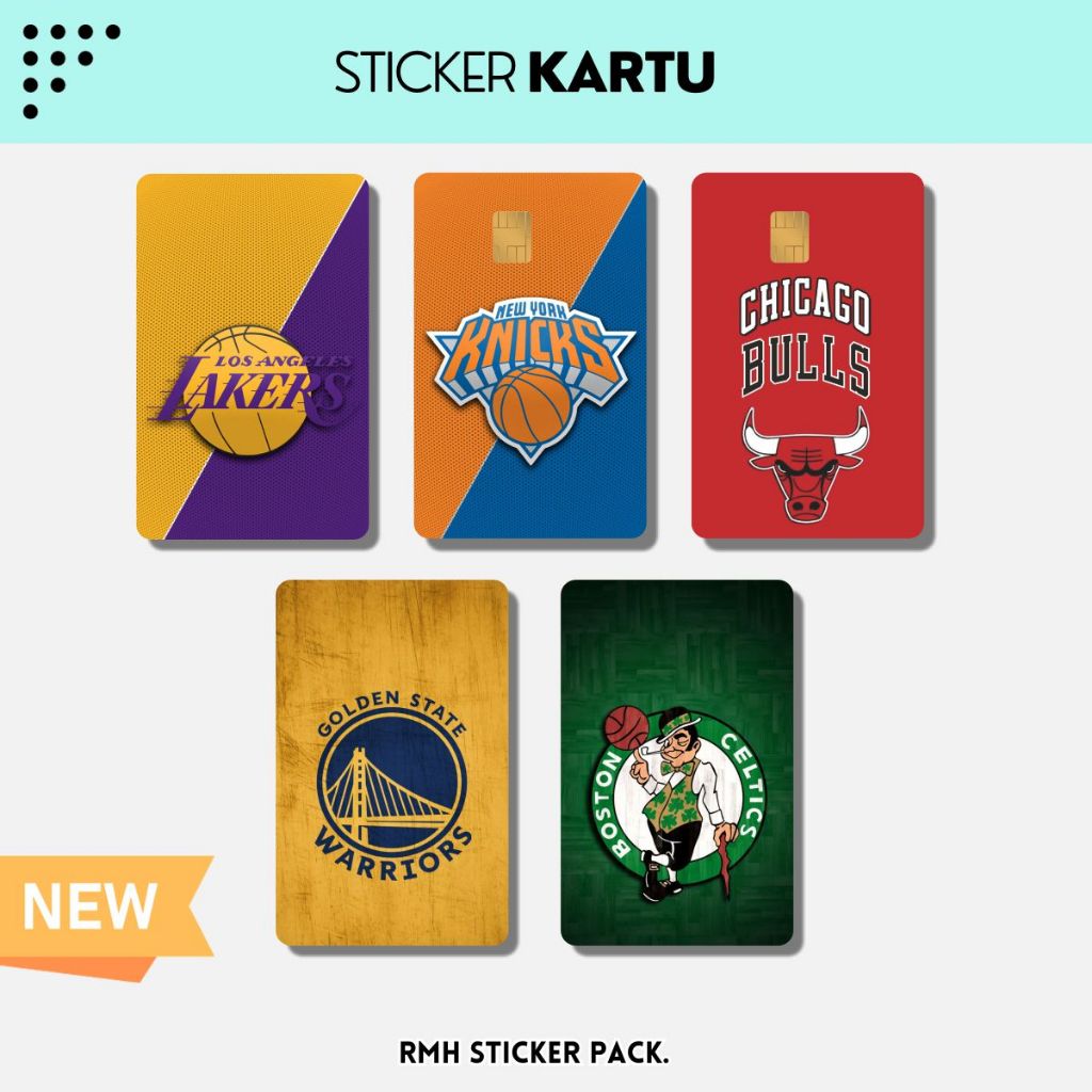 

Sticker Kartu ATM | Flazz | E-M0ney / Skin Card / Garskin Kartu || Tema NBA Basket