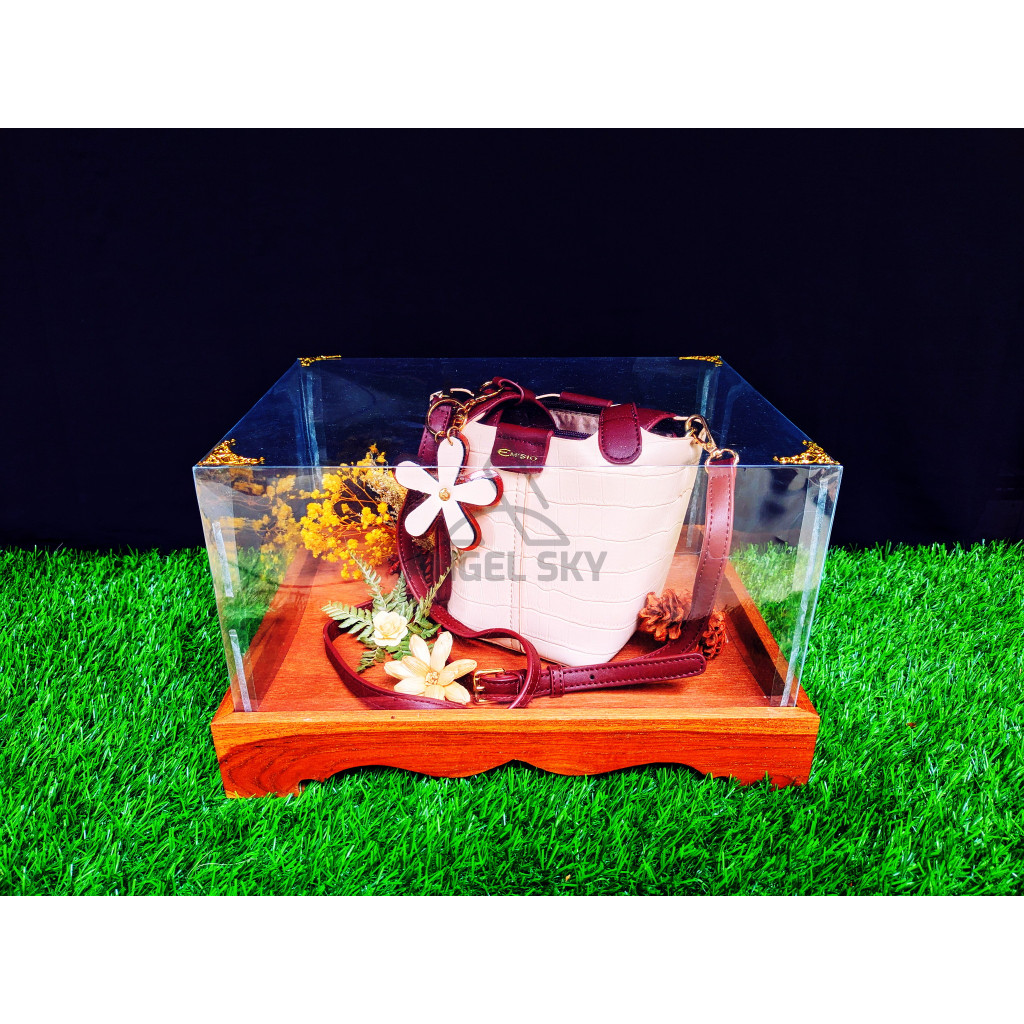 Kotak seserahan pernikahan / Kotak seserahan kayu jati / Nampan kayu