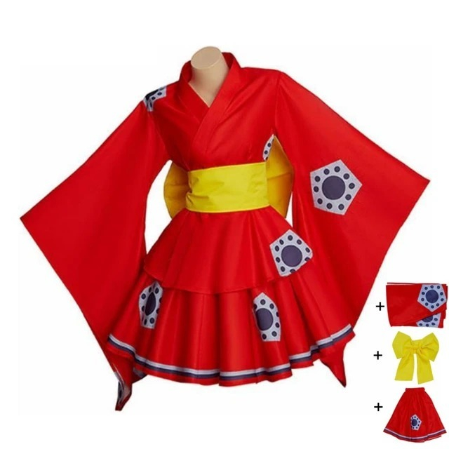 TERMURAH  One Piece Costume Kimono for Woman Luffy Costume Cosplay Kostum Karnaval Kostum Cosplay An