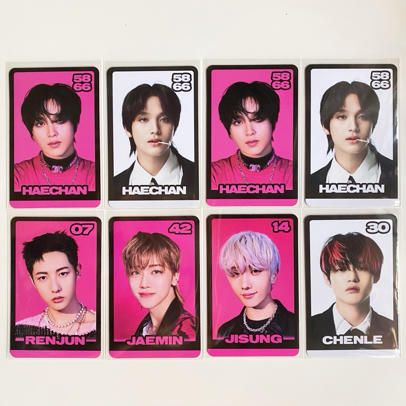 tc trading card glitch mode b ver konsep jeno , jaemin , jisung