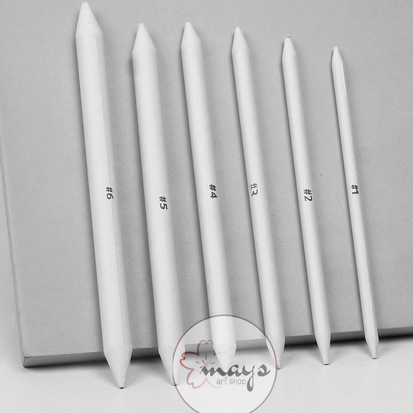 

COD Paper Stump Set Isi 6 Pcs - Paper Pencil - Pensil Blending Dusel Sketsa Sketch V-Tec 57