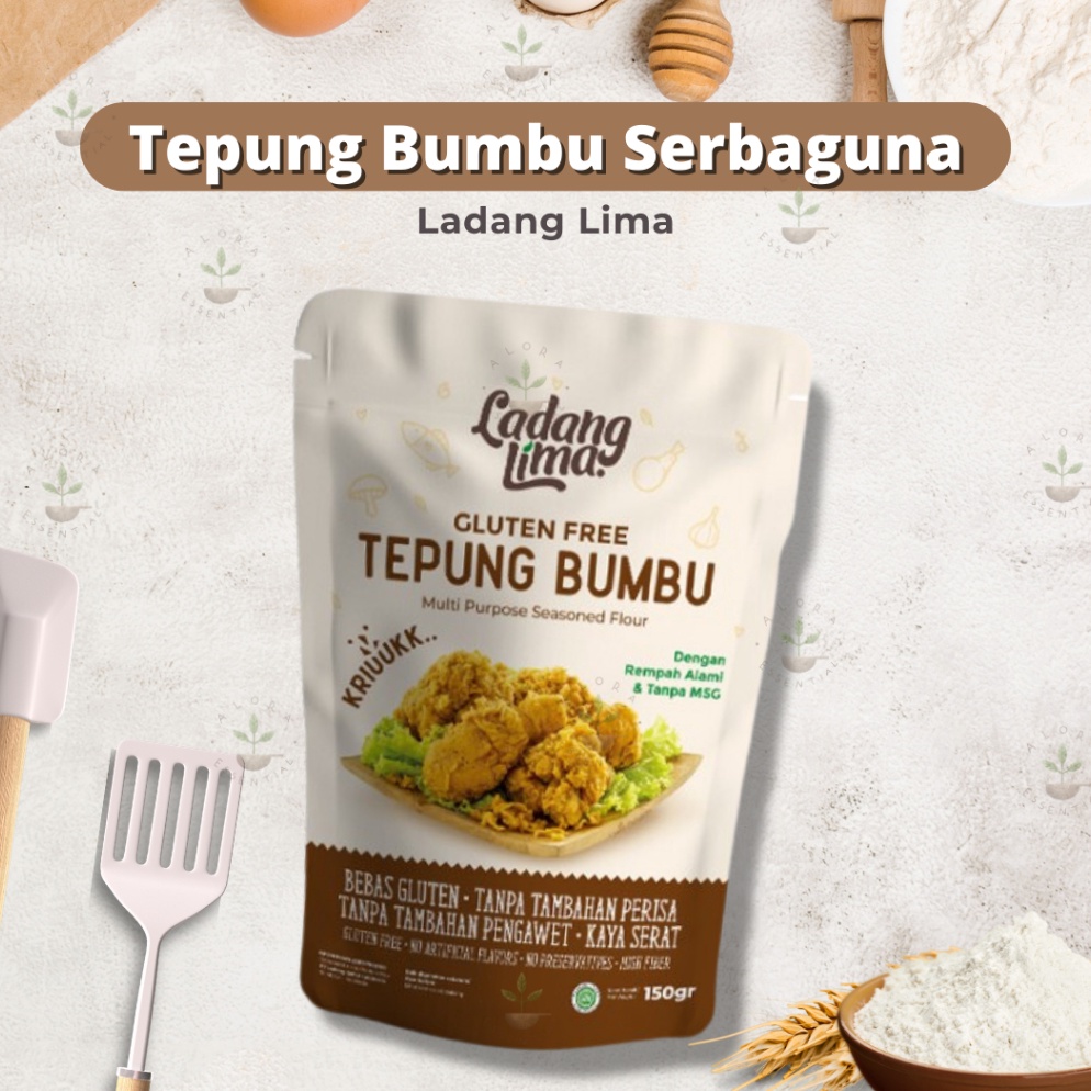 

Ready Ladang Lima Tepung Bumbu Serbaguna Gluten Free 150Gr 10070