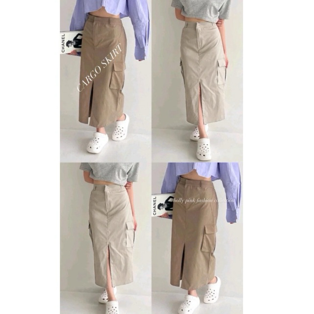 Cargo Skirt Rok Korean Style - Skirt Cargo - Skirt Korean