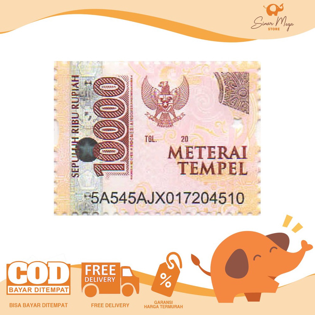 

5.5 Promo Brand Materai Tempel 10.000 / Meterai 10000 DIJUAL SATUAN