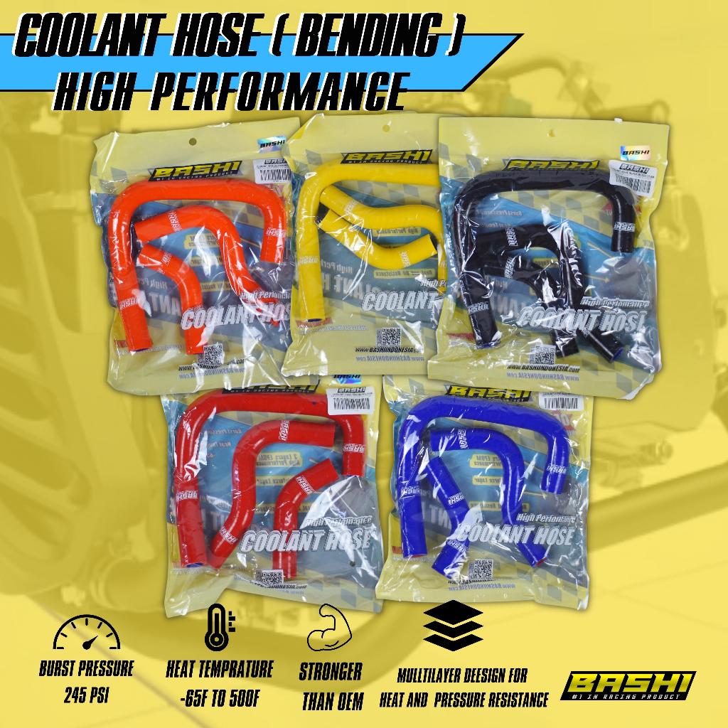 BASHI -SELANG RADIATOR SET TEKUK YAMAHA AEROX NMAX LEXI HOSE BENDING PREMIUM TAHAN PANAS PERFORMANCE