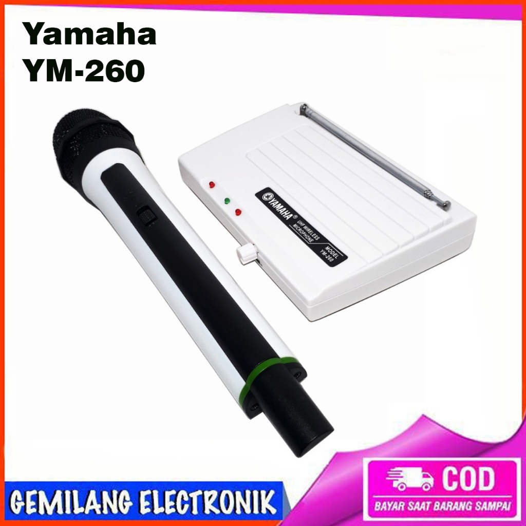 Microphone Wireless Yamaha YM 260 Mic Karaoke Single