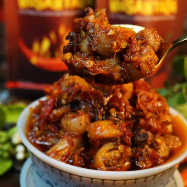 

Sambal Cumi Asin Premium 100-120gr Oleh Oleh Lauk Sambal Balado