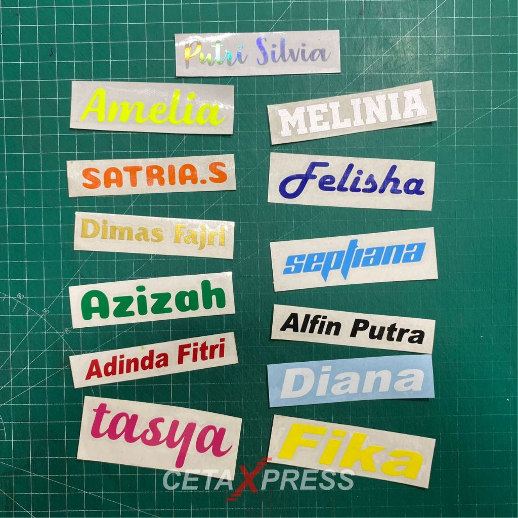 

STICKER CUSTOM NAMA CUTTING HOLOGRAM