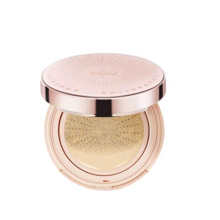 Y.O.U Noutriwear+ Flawless Cushion Foundation SPF 40 PA+++ C304 Pink Nude - Nourishing | YOU Cushion