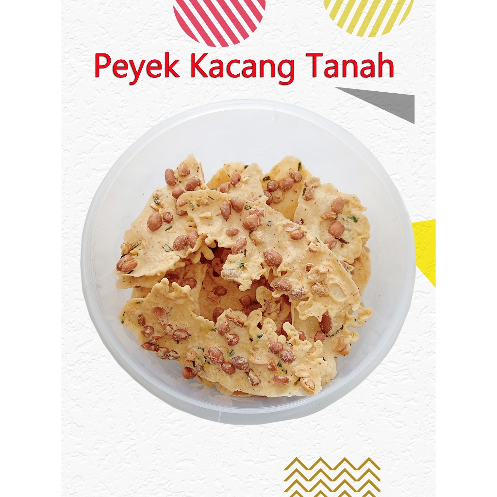 

Peyek Kacang Tanah Kemasan Toples 5 Liter