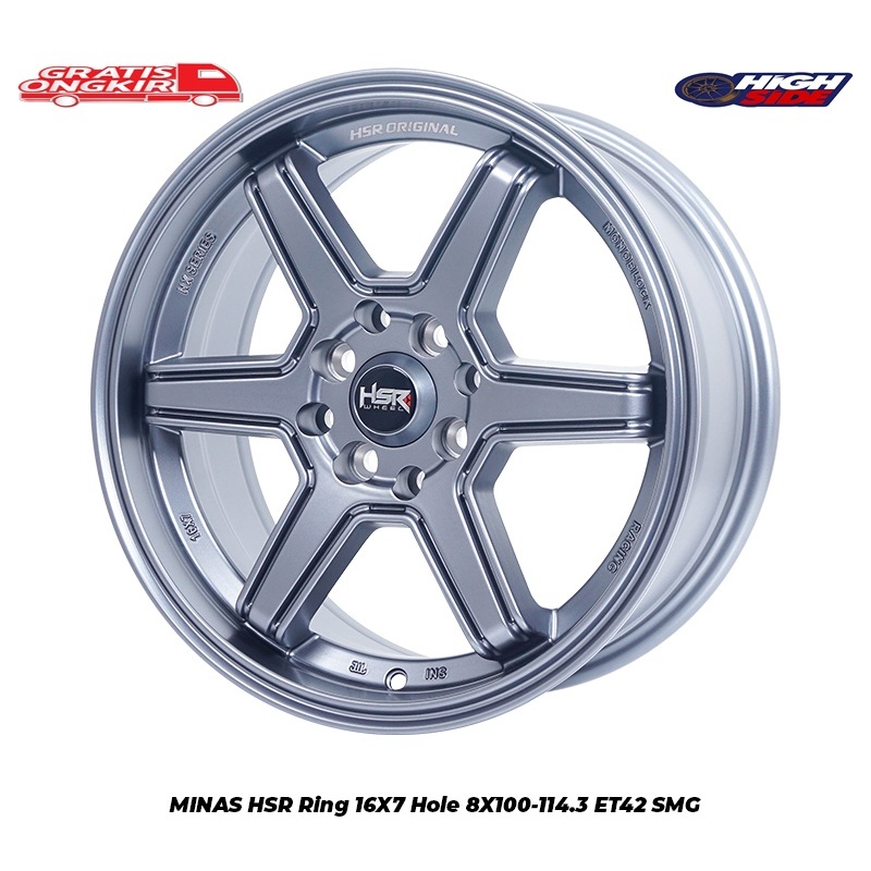 Velg Mobil Sirion, Honda City Z, Baleno, Karimun, Wagon R, Vios, Yaris | Velg Hsr Minas R16