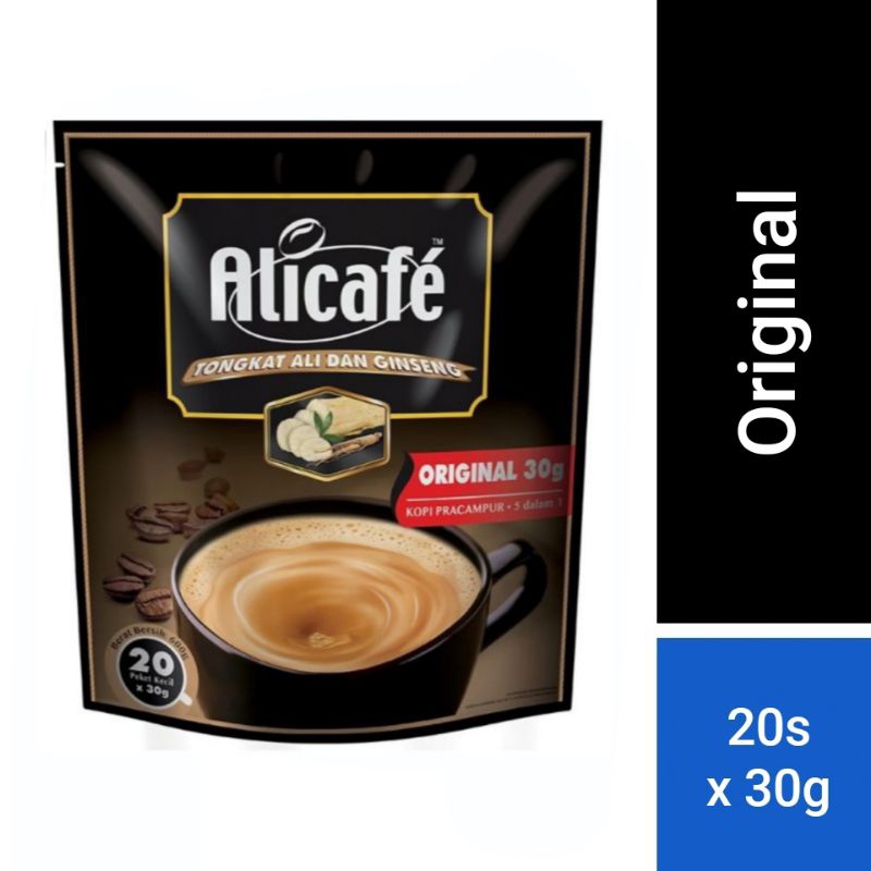 

ALICAFE Tongkat Ali & Ginseng Original Kopi Instan Malaysia (30g x 20 sachet)
