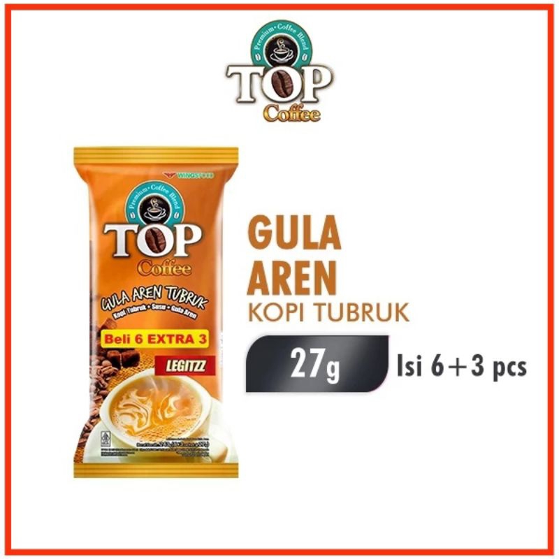 

KOPI TOP COFFEE GULA AREN TUBRUK LEGITZZ ISI 6+3