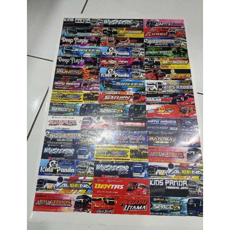 

Produk Terlaris sticker bus basuri kids panda 1 lembar isi 45 kotak sticker bus basuri viral