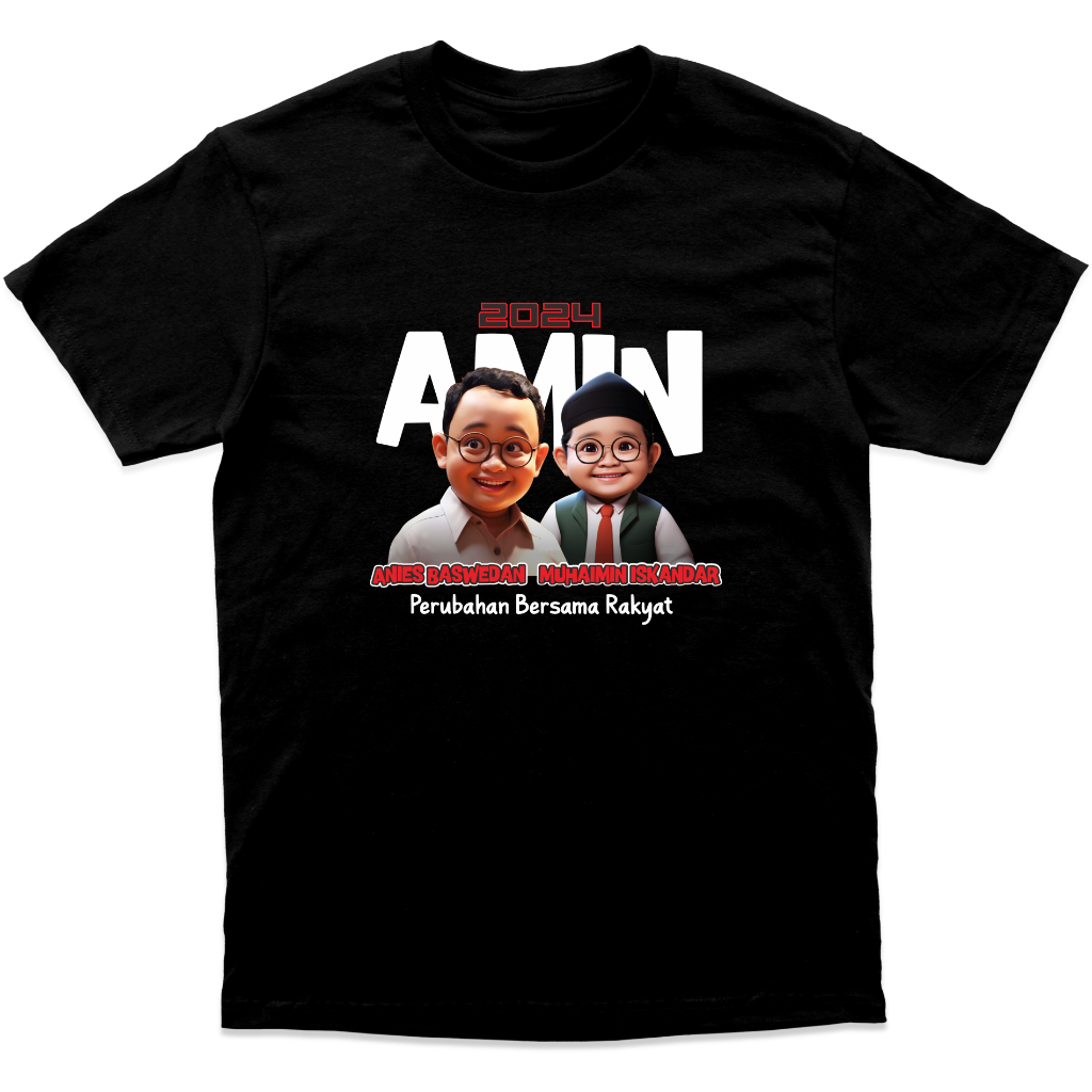 Kaos Anies Baswedan Cak Imin AMIN 2024 / Baju Anies Baswedan