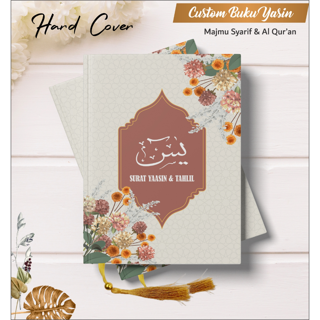 BUKU YASIN HARDCOVER 128 Halaman HVS + PEMBATAS RUMBAI (Sudah termasuk 2 halaman sisipan)