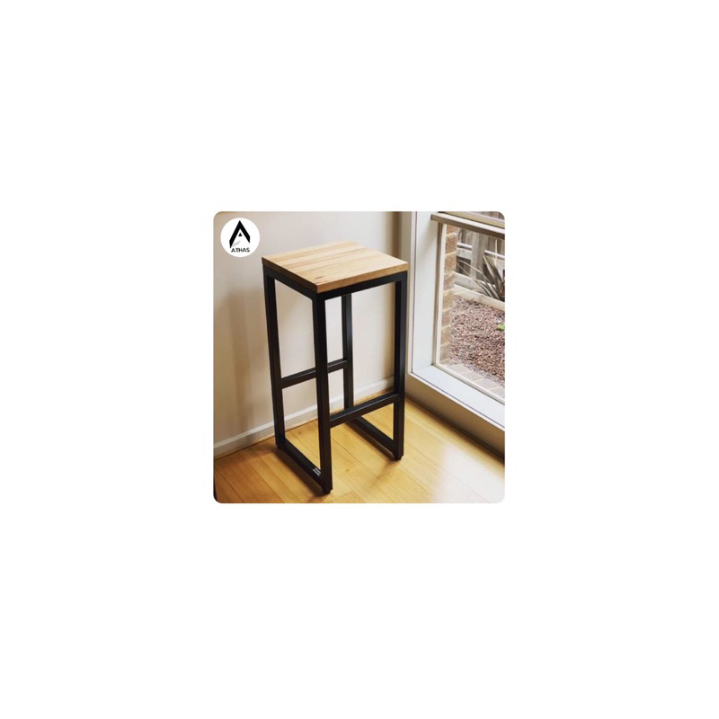 Kursi Standing ~ Bar & Coffee shop | Mix kayu | Kokoh