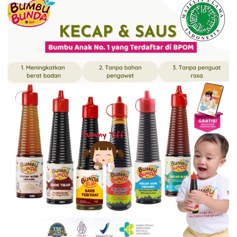 

[☽D10➤] Bumbu Bunda Kecap Bumbu Bunda Kecap MPASI Anti GTM Kecap Bayi Kecap Organik MPASI Penambah Nafsu Makan Penambah Berat Badan BB Booster MPASI Bayi Anti GTM Saos Tiram Minyak Wijen Kecap teriyaki yakiniku Kecap manis Kecap Asin Moodbooster