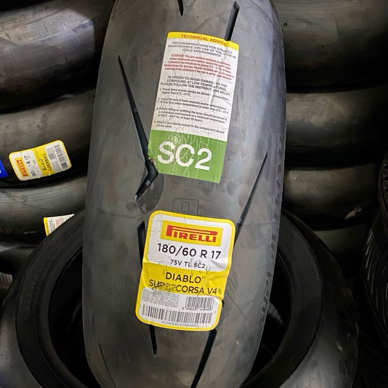 Ban Pirelli Supercorsa V4 180/60 Ring 17 Untuk Moge