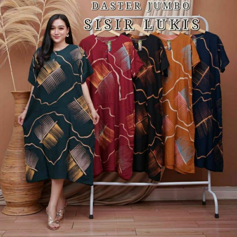 Daster Jumbo Busui Bumil Kancing Depan Daster Jumbo baju tidur baju santai kekinian