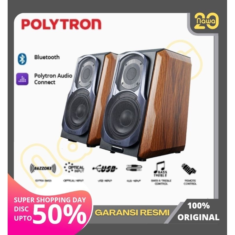 POLYTRON SPEAKER PHS 6A BLUETOOTH PHS6A MINI HIFI SPEAKER AKTIF AUDIO