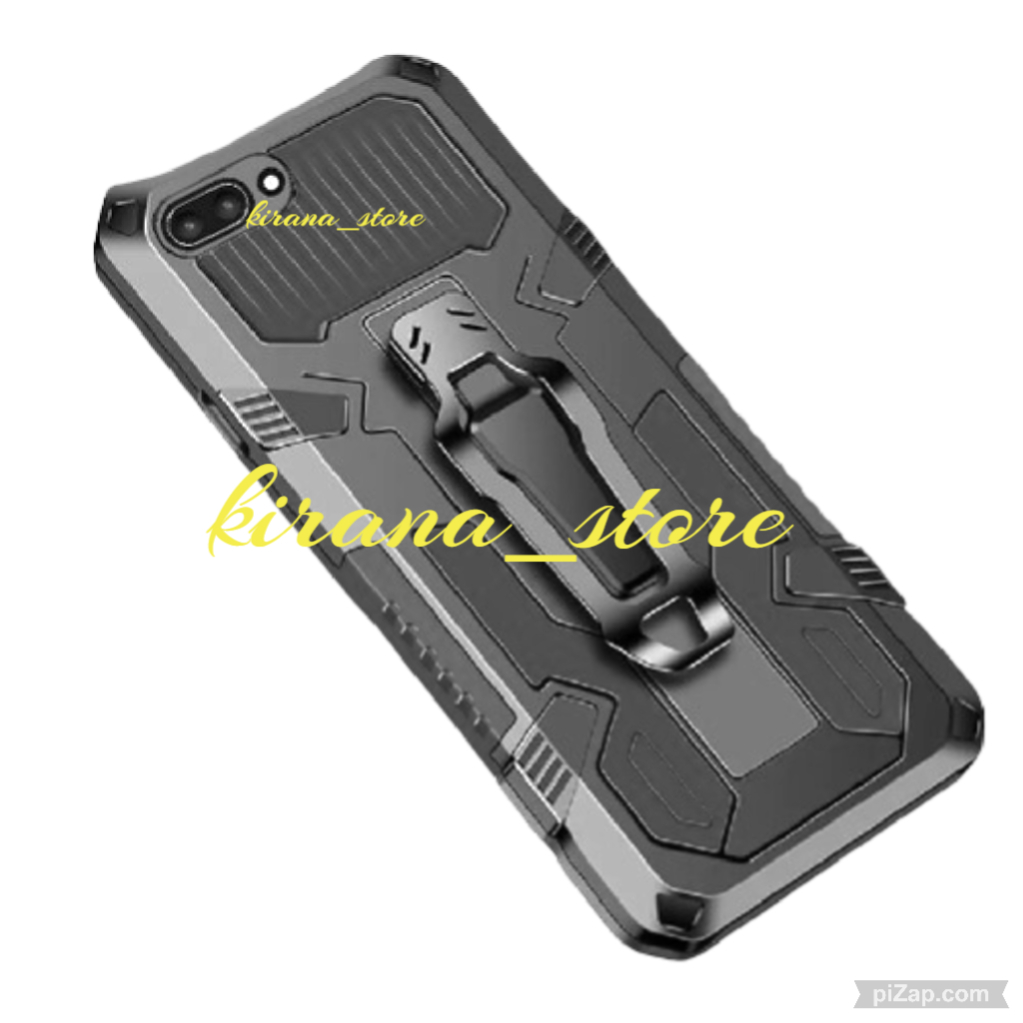 Soft Case Belt Clip OPPO A3S Case Robot Belt Clip Standing Cover Armor Case Hp Icristal