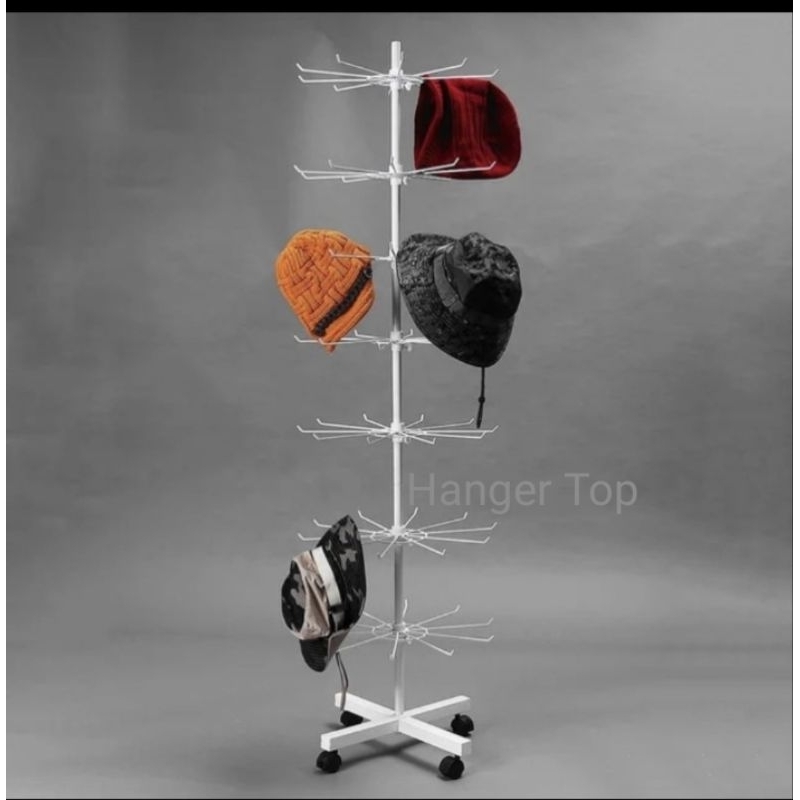 RAK DISPLAY PUTAR MATAHARI 7 SUSUN / Rak Display / GANTUNGAN AKSESORIS MATAHARI 7 SUSUN COATING