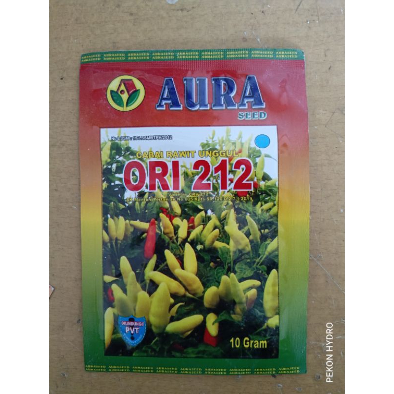 Benih CABE RAWIT SETAN ORI 212 Kemasan Pabrik 10 GRAM AURA SEED CABE ORI
