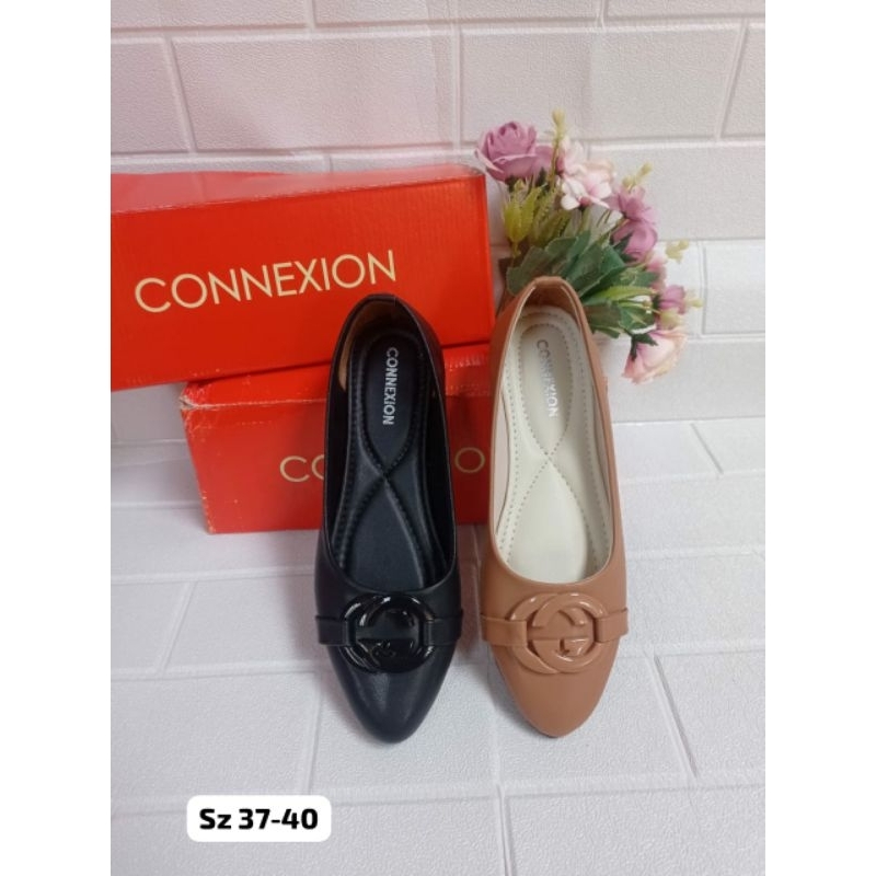 Flat Shoes Connexion Merk Matahari / Sepatu Wanita Connexion Merk Matahari / Connexion / Sepatu Conn