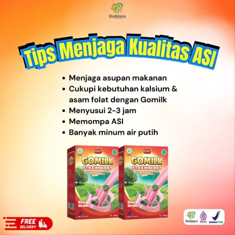 

Gomilk Susu Kambing Etawa Plus Herbal / Asi Booster / Pelancar Asi