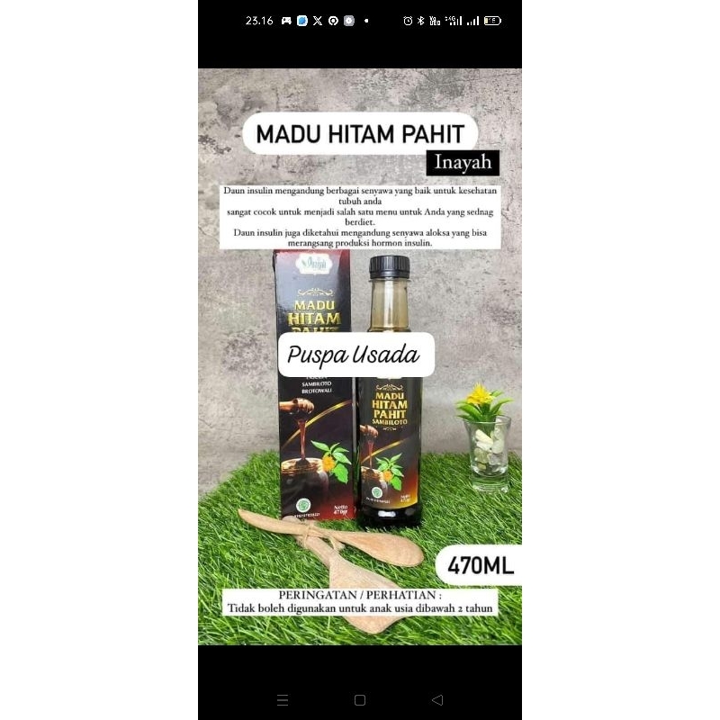 

madu hitam pahit