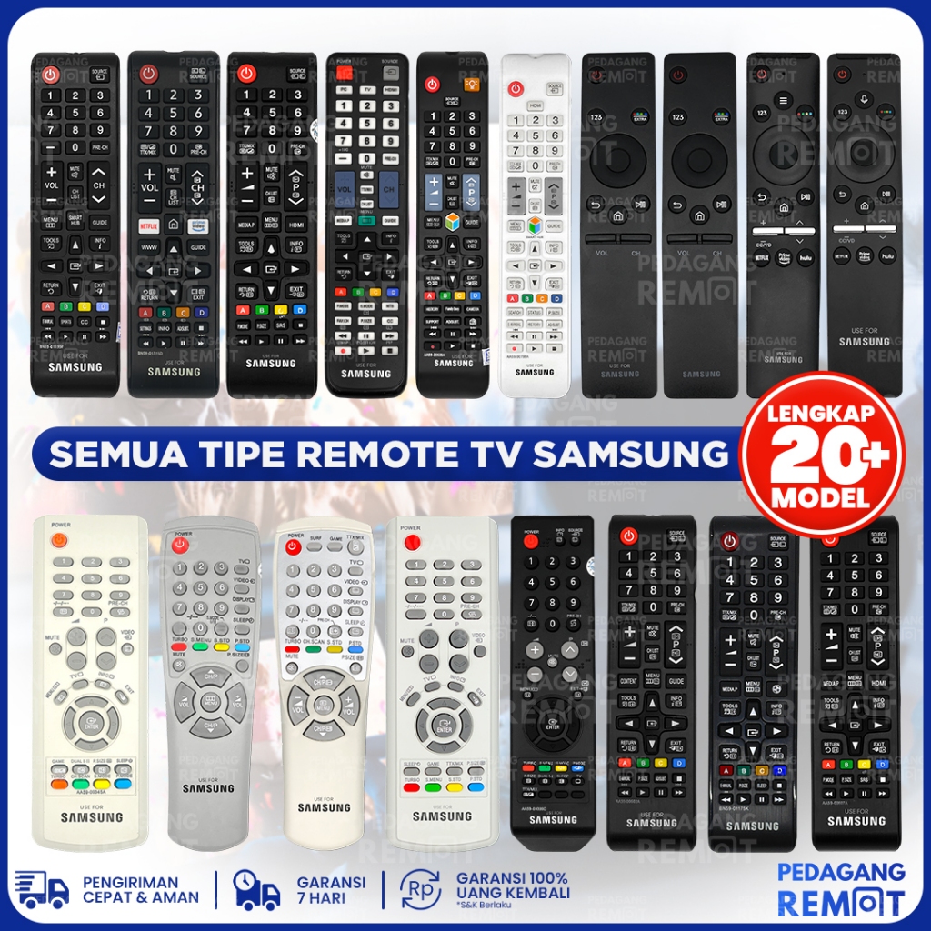 REMOT REMOTE TV SAMSUNG LCD LED SMART TV TABUNG ORIGINAL