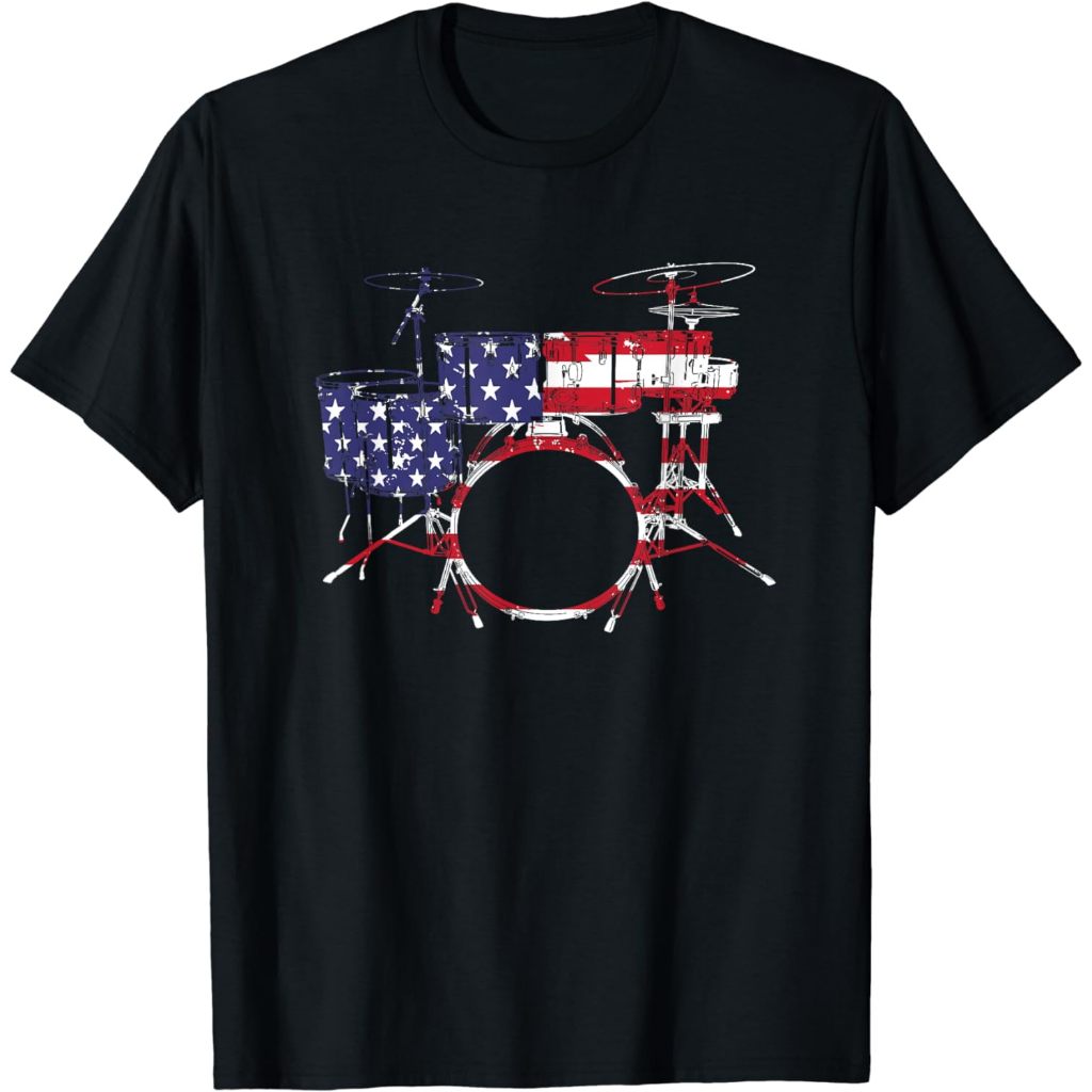 Baju Kaos Dewasa Best Drum Design For Men Women Drum Set Drumming Drummer T-ShirtPakaian Fashion Ata