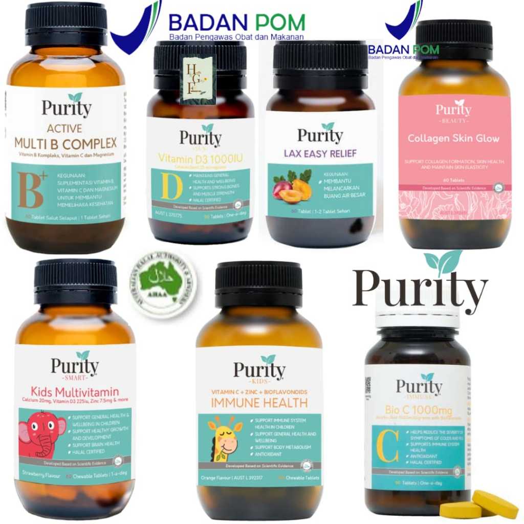 Purity Sun Vitamin D3 1000 IU 90 Tablet - Suplemen Australia Halal