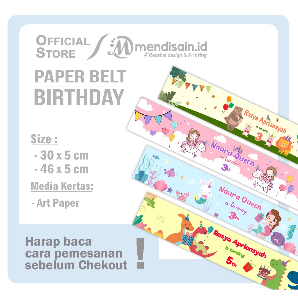

Paper Belt Ulang Tahun - Paperbelt Bithday - Segel box bento