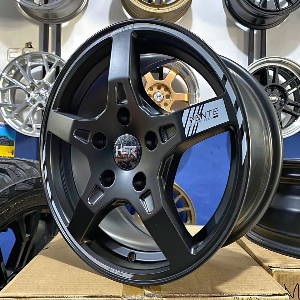 VELG HSR RING 15 LUBNG 5 WARNA HITAM PROMO