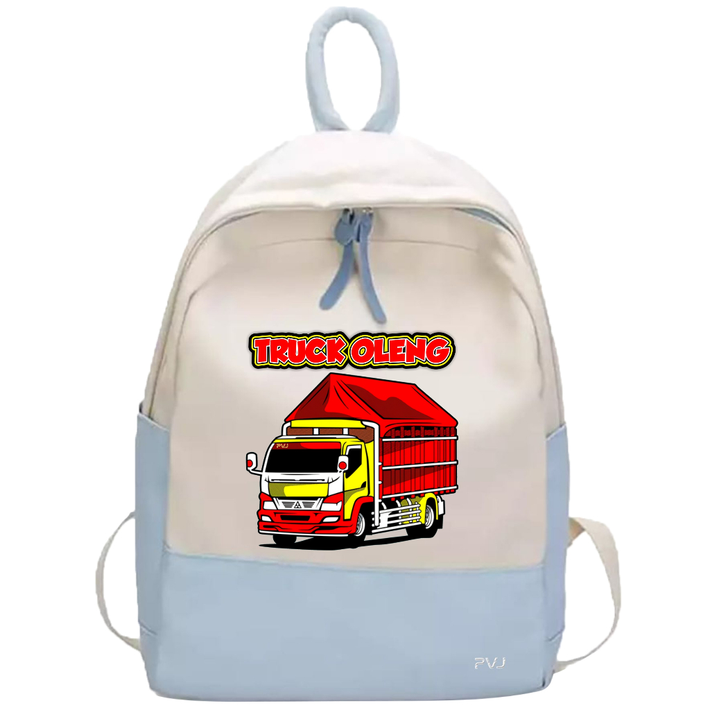 PVJ Tas Anak Motif Truck Oleng Tas Ransel Anak Sekolah