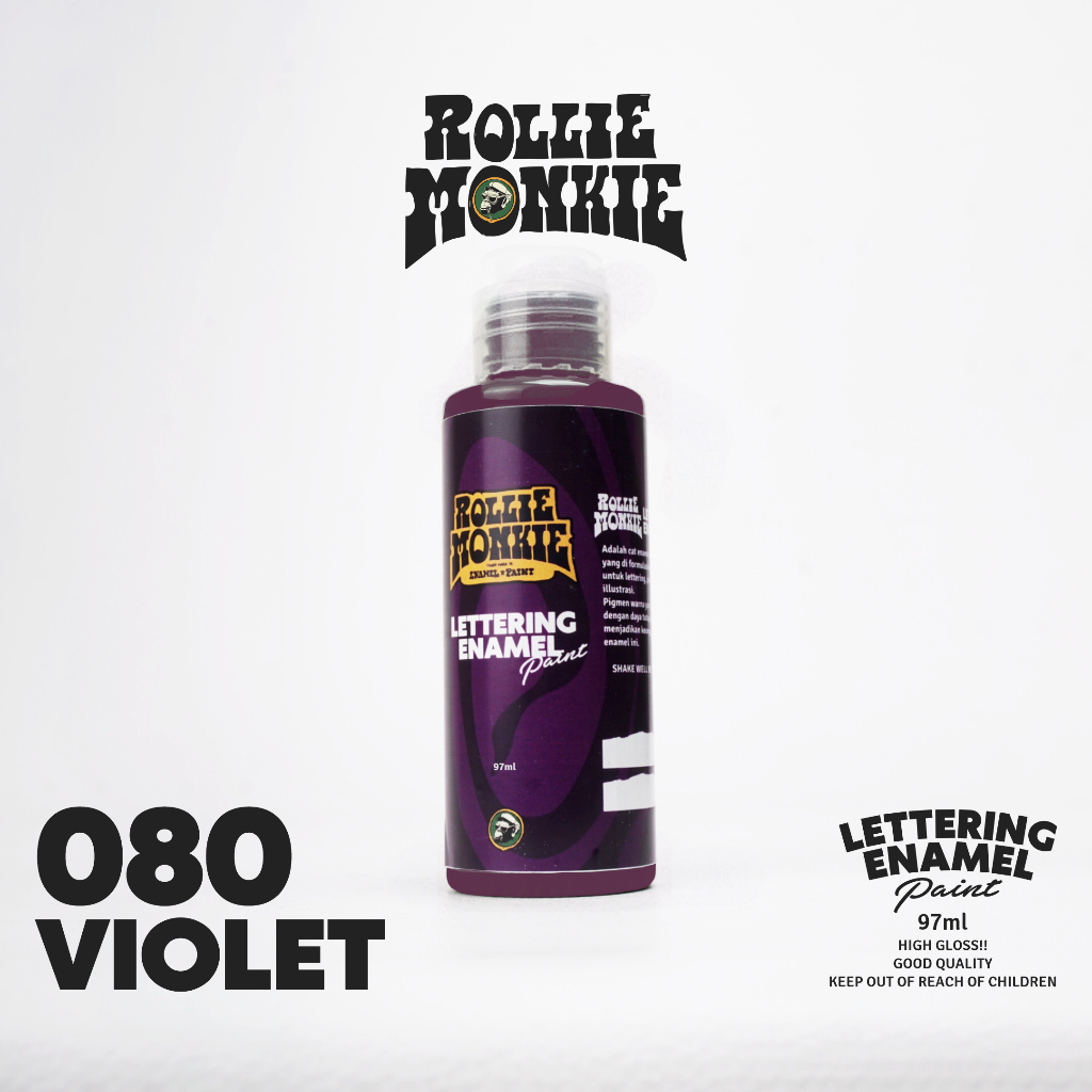 

Rolliemonkie Lettering Enamel Paint (oilbased) 080 Violet