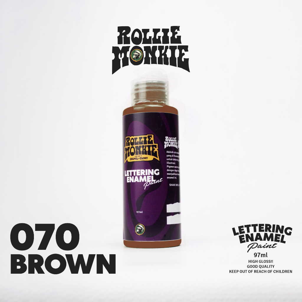 

RollieMonkie Lettering Enamel Paint (oilbased) 070 brownie