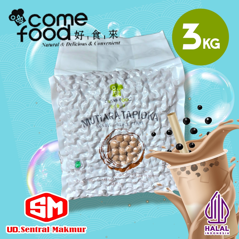 

MGI COMEFOOD"MUTIARA TAPIOKA BUBBLE/BLACK PEARL 3 KG