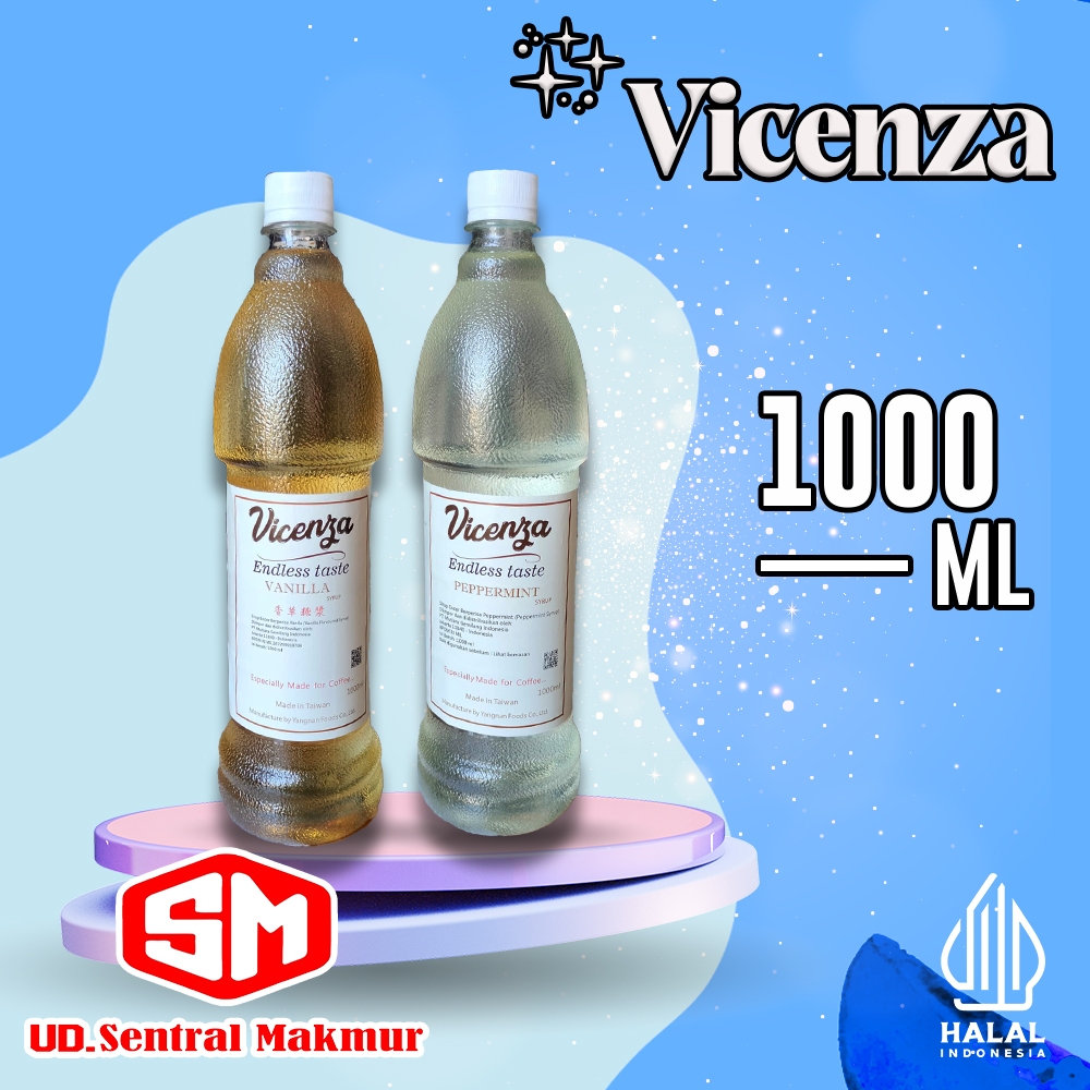 

SYRUP MINUMAN MERK "VICENZA" 1L ANEKA VARIAN RASA