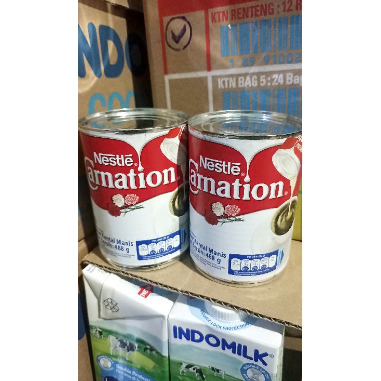 

[KCE] carnation susu kental manis kaleng jumbo 488gr ➨cod